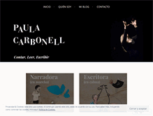 Tablet Screenshot of paulacarbonell.com